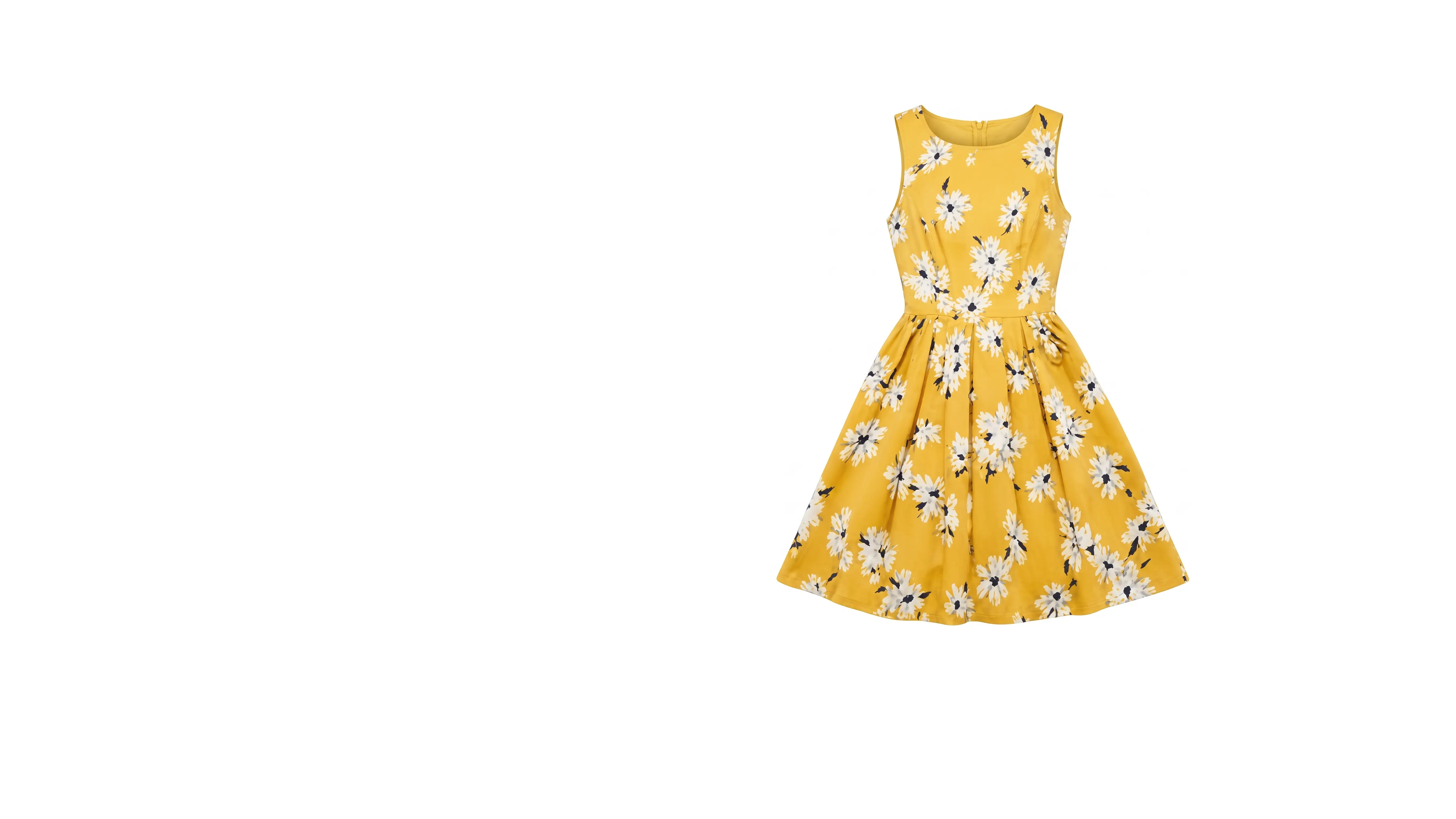 AI model wearing dress